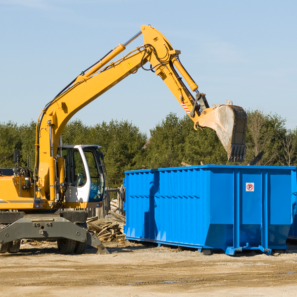 can i choose the location where the residential dumpster will be placed in Brookfield Vermont